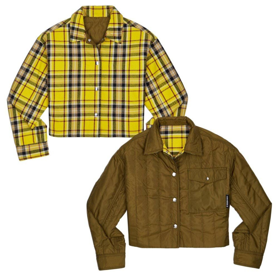 Damska Kurtka Reversible Plaid Shirt