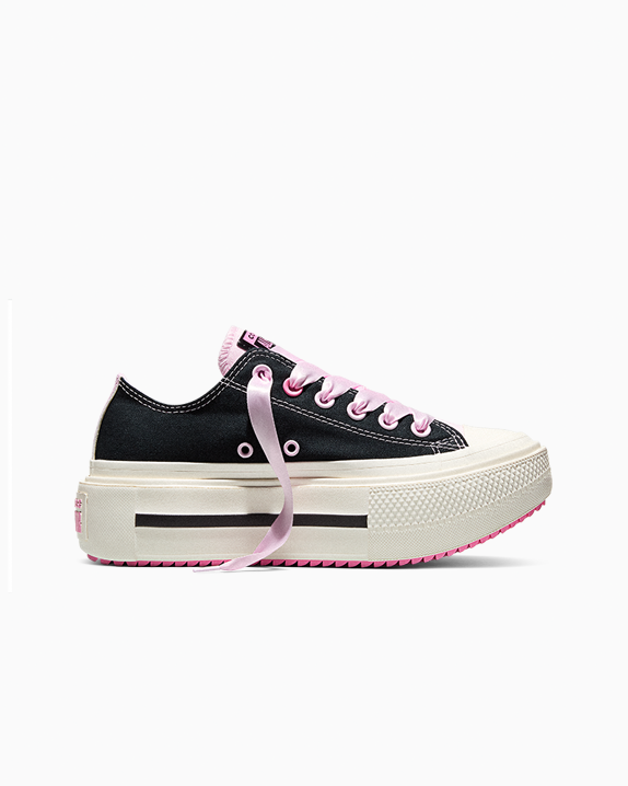 Chuck Taylor All Star Lift Double Stack Platform Black & Pink